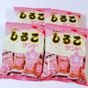 スター しるこサンド 桜　4袋セット(70g×4袋)