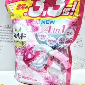 ボールド 洗濯洗剤 ジェルボール4D プレミアムブロッサムの香り 39個入り 柔軟剤 液体