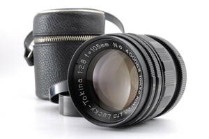 コムラ KOMURA Lucky-Tokina 105mm f2.8 M42マウント MF 一眼カメラレンズ ケース付 管K157