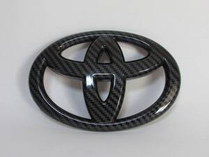 TOYOTA トヨタ カーボン柄 エンブレム カバー 被せタイプ 130mm×90mm