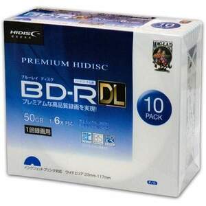 　【未使用】HDVBR50RP10SC (株)磁気研究所 ハイディスク BD-RDL 10枚パック JP店