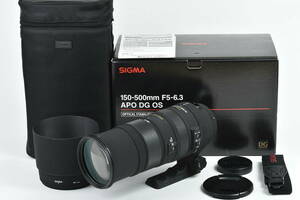 ★極美品★SIGMA シグマ APO 150-500mm F5-6.3 DG HSM Canon キャノン♪/f86