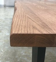 リビングテーブル 幅150 天然木☆ナラ材 ハギ無垢 座卓 一枚板 オイル塗装_画像3