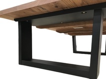 リビングテーブル 幅150 天然木☆ナラ材 ハギ無垢 座卓 一枚板 オイル塗装_画像5