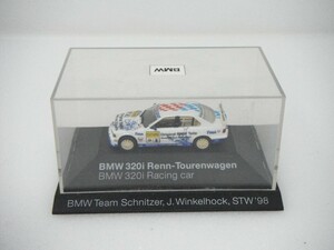 ■ディーラー特注 herpaヘルパ『1/87 BMW 320i Renn-Tourenwagen Racing car Team Schnitzer,J.Winkelhock, STW’98 レーシングミニカー』