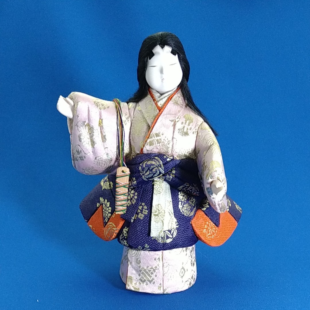 ハンドメイド 木目込み人形 高砂 翁 媼 男女セット 木札付き おもちゃ