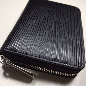 黒 本日限定価格 本革 牛革 ミニ財布 ラウンドファスナー 小銭入れ コンパクト
