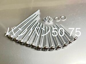 新品　エンジンカバーボルト　バンバン50 75 RV50 RV75 クロームメッキボルト　純正互換ボルト　高品質日本製！