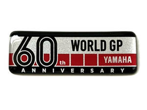 [全国送料込]ヤマハ YAMAHA WGP 60周年 60th Anniversary レジンエンブレム 純正 ステッカー シグナスX マジェスティS AEROX NMAX TMAX BWS