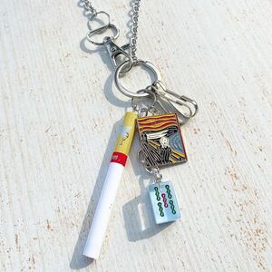 キーリング キーホルダー ストラップ 昭和レトロ