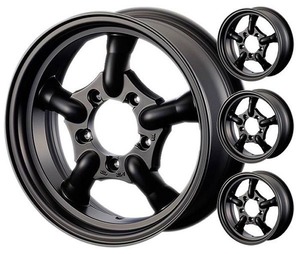 モーターファーム/Motor Farm J-TRAD ホイール マットブラック 16インチ×5.5J ＋20 5H139.7 ジムニー TBK-P×4 入数：1台分(4本)