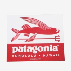 訳あり パタゴニア ステッカー ホノルル ハワイ トライデントフィッシュ A PATAGONIA HONOLULU HAWAII アメリカ 店舗限定 飛魚 海外 新品