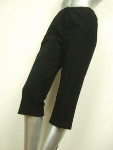 M new same [ Leilian ]. black * reverse side nappy * beautiful legs stretch cropped pants 9