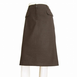 A beautiful goods / Scapa SCAPA wonderful flair skirt inscription 40 number (L size corresponding ) tea color / Brown .... autumn winter oriented bottoms lady's 
