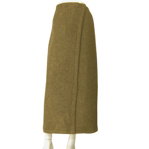 A美品/sah maha sthama prapta 美的ラップスカート (9号～11号相当) 茶/ブラウン ウール100％ タイトデザイン 秋冬 ボトムス レディース