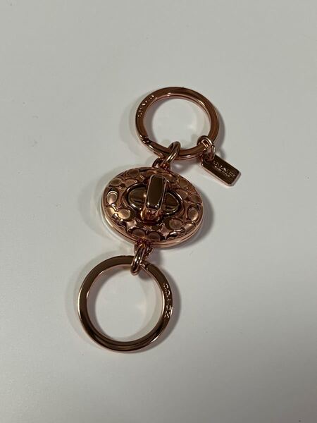 未使用保管品 コーチ キーリング キーホルダー ピンクゴールド COACH 値下げ