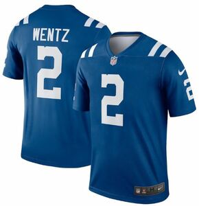 BF50)NIKE Indianapolis Colts Carson Wentzゲームシャツ/フットボールシャツ/NFL/インディアナポリス・コルツ/2XL