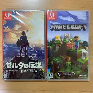 新品未開封 ゼルダの伝説 ブレスオブザワイルド マインクラフト Switch