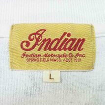 インディアン Indian プリント Tシャツ コットン 半袖Tシャツ 白 L_画像4