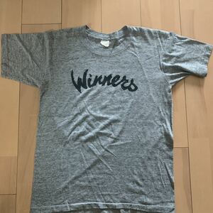 80s【Sneakers】スニーカーズ 古着Tシャツ Large USA製 ビンテージ 染み込み winners