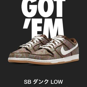 Nike SB Dunk Low PRM "Brown Paisley" 27.0