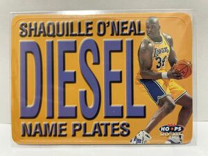 NBAカード　シャキール・オニール　SHAQUILLE O’NEAL NAME PLATES DIESEL NBA HOOPS SKYBOX ‘99-00【10 of 10 NP】