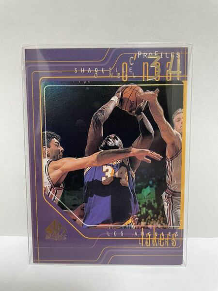NBAカード シャキール・オニール SHAQUILLE O’NEAL PROFILES P23 1996 rebounding specialist UPPER DECK SP AUTHENTIC【レイカーズ時代】