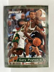 NBAカード　ゲイリー・ペイトン　GARY PAYTON FLEER SKYBOX IMPACT’99-‘00【ソニックス時代】