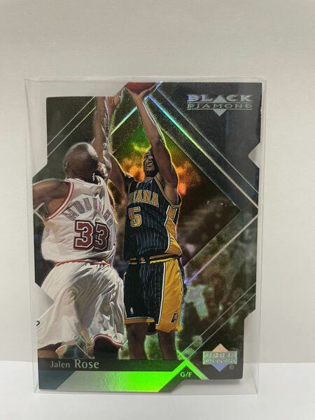 NBAカード　ジェイレン・ローズ　JALEN ROSE BLACK DIAMOND UPPER DECK 2000 【ペイサーズ時代】【パラレルカード】