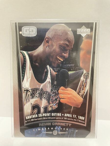 NBAカード　ケビン・ガーネット　KEVIN GARNETT GAME DATED UPPER DECK 1998【パラレルカード】