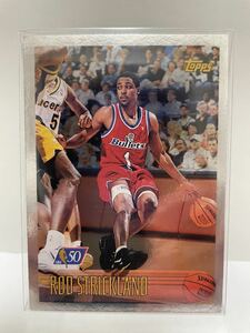 NBAカード　ロッド・ストリックランド　ROD STRICKLAND NBA50 TOPPS 1996 【ブレッツ時代】