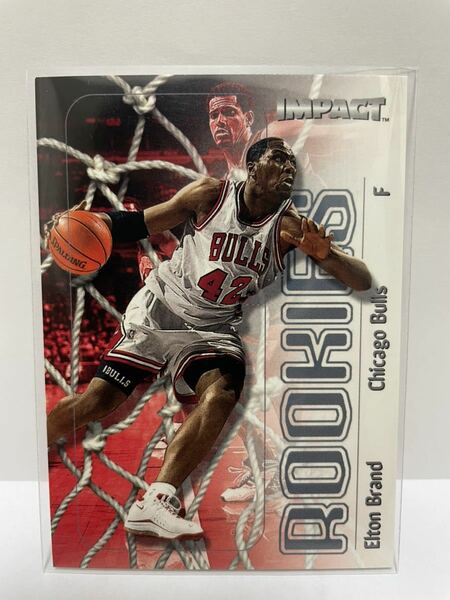 NBAカード　エルトン・ブランド　ELTON BRAND ROOKIES FLEER SKYBOX IMPACT’99-‘00【ROOKIE カード】
