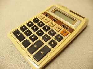 0520227a[ Panasonic JE-1308U calculator count machine ] Showa Retro / operation OK( single 3×2)/16×10×3cm degree / secondhand goods 