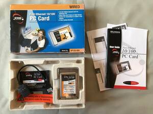 新品 送料520円 PCMCIA ETHERNET CARD イーサーネットカード DSL PCカード LAN インターネット 有線 ケーブル 100M/10M オールドパソコン