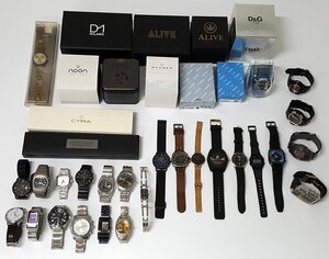 ★【ジャンク】【中古】CASIO SEIKO CITIZEN NIXON FOSSIL 他 腕時計 置時計 まとめ売り【100サイズ】【福山店】の商品画像