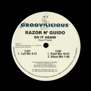 試聴 Razor N' Guido - Do It Again [12inch] Groovilicious US 1998 Hard House