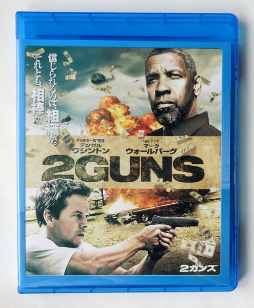 BLU-RAY ★ 2ガンズ TWO GUNS (2013) デンゼル・ワシントン, マーク・ウォールバーグ★ ブルーレイ レンタル落ち