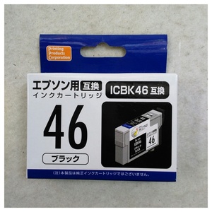 【未使用品】PPC EPSON ICBK46(エプソンプリンター用互換インク) 汎用インクカートリッジ ブラック PP-EIC46BK×5個セット