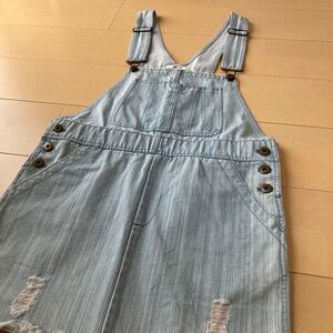 デニムスカート サロペット
