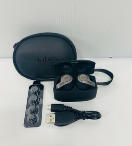 【動作OK】Jabra Evolve 65t トゥルーワイヤレス Bluetooth イヤホン UC最適化 - パッシブノイズキャンセリングイヤホン 充電ケース付き