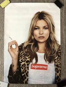 非売品 ビンテージ SUPREME 2012ss シュプリーム プロモーション用ポスター ケイトモス ボックスロゴ All the Streets Are Silent