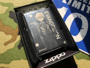 ●新品●未開封●新世紀エヴァンゲリオン 新劇場版 カヲル ブラック ジッポーライター mercismith2zippo 式波/エヴァ/シン/レイ/アスカ