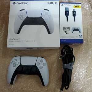 美品 PS5 コントローラー ワイヤレス SONY 充電 USB ケーブル付 PlayStation プレイステーション ゲーミングPC