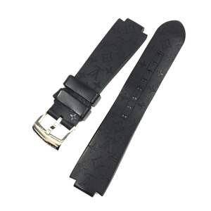 1円 ルイヴィトン 腕時計用 ベルト タンブール モノグラム ラバー素材 R15614 メンズ 付属品有り LOUIS VUITTON