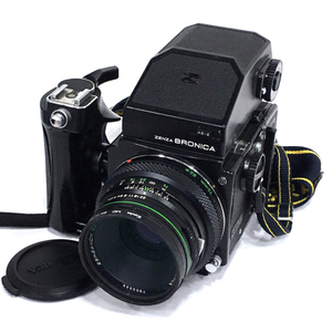 1円 ZENZA BRONICA ETRS ZENZANON EⅡ 1:2.8 75mm 中判カメラ ボディ レンズ ゼンザブロニカ