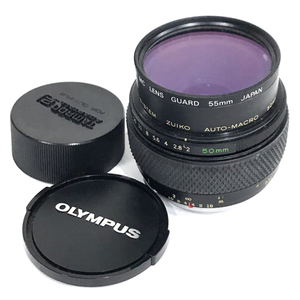 OLYMPUS OM-SYSTEM ZUIKO AUTO-MACRO 50mm 1:2 マニュアルフォーカスカメラ レンズ オリンパス QT061-34