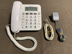 【中古美品】パイオニア TF-V75 留守番機能付 電話機 使用半年以内 ワンタッチダイヤル付