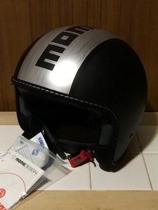 MOMO DESIGN Blade Jet ヘルメット カラーBlack Matt ＆Alu サイズ　XL