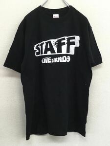 LIVE STAND 2009.book@. industry comic Live staff limitation short sleeves T-shirt black men's L size not for sale limited goods 