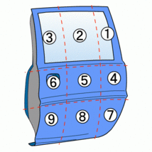 ウェイク DBA-LA700S 右RドアASSY D X85 67003-B2230_画像6